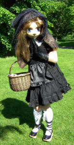 Manga Doll Plastic Sister Goth walkabout act